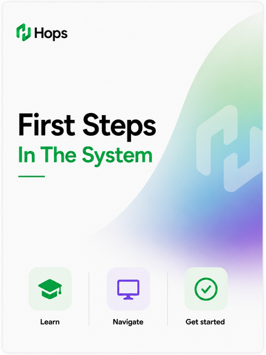 First Steps In The System